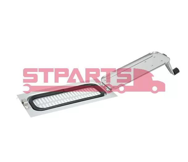 SL-BB001 Trailer Door Air Vent - Stainless 17x 7 Stainless Steel Door Face Finish 024-02597